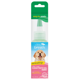 TropiClean Fresh Breath No Brushing Clean Teeth Dental & Oral Care Gel for Puppies (2-oz)