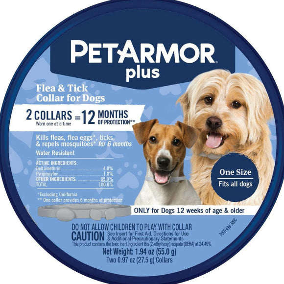 PetArmor Plus Flea & Tick Collar for Dogs