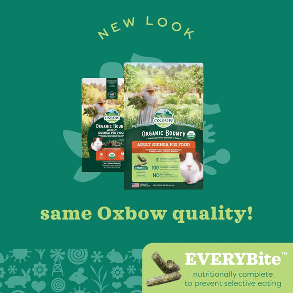 Oxbow Organic Bounty Adult Guinea Pig Food For Small Animals (3 lb)