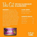 Tiki Cat Luau Wild Salmon Pate Grain-Free Wet Canned Food For Cats (2.8 oz x 12 cans)