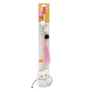 Zippy Paws ZippyClaws ZippyStick-Marshmallow Indoor Toy For Cat (Small)