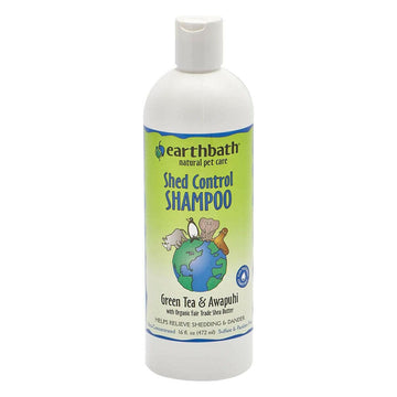 Earthbath Shed Control Shampoo Green Tea Scent with Awapuhi For Dogs & Cats (16 Oz)
