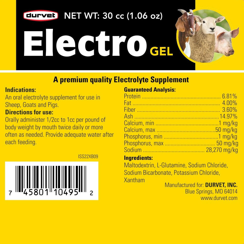 durvet vitamins and electrolytes