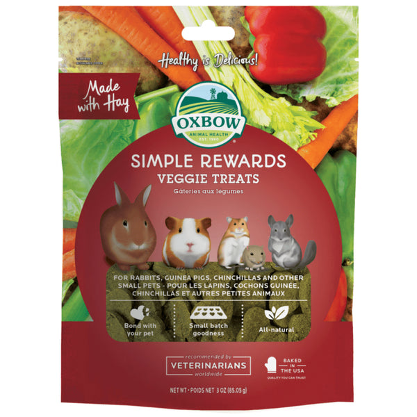 Oxbow Animal Health Simple Rewards Veggie Small Animal Treats (3 oz)