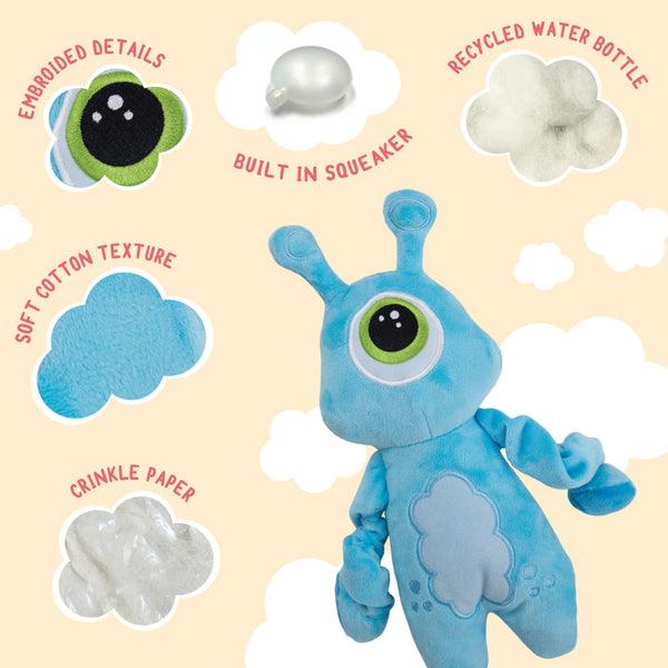 Snugarooz Luna Plush Dog Toy (Aliens)