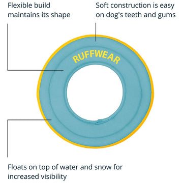 Ruffwear Hydro Plane Floating Dog Toy- Biolumin Blue