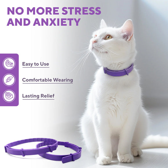 Beloved Pets Relaxiv Pheramone Improved DE-Stress Formula Calming Collar for Cats