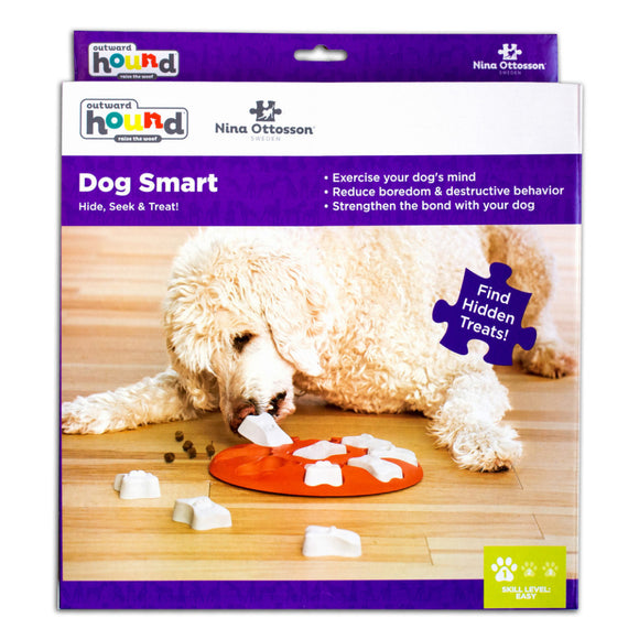 Outward Hound Nina Ottosson Smart Interactive Puzzle Toy For Dogs (Orange)