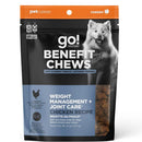 Go! Solutions Benefit Chews Weight Management + Joint Care Chicken Recipe Soft & Chewy Treats for Dogs (6 oz)