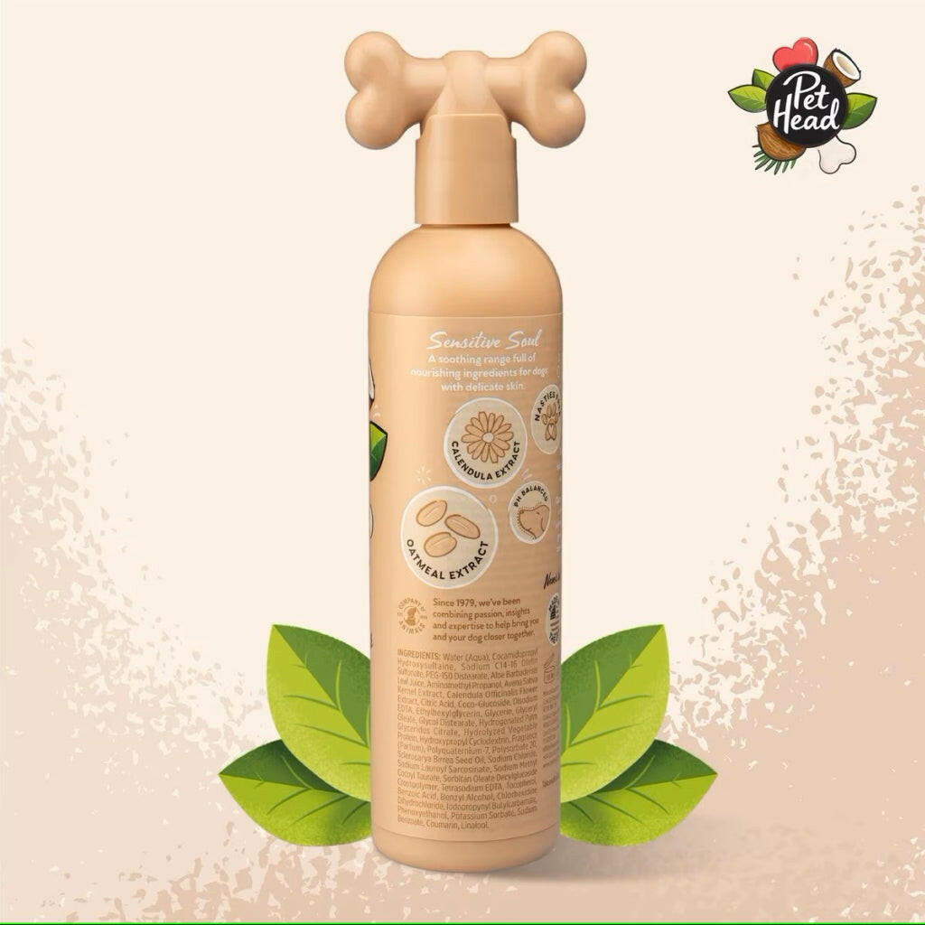 Pet Head Sensitive Soul Hypoallergenic and Moisturizing Shampoo For Dogs (16 oz)