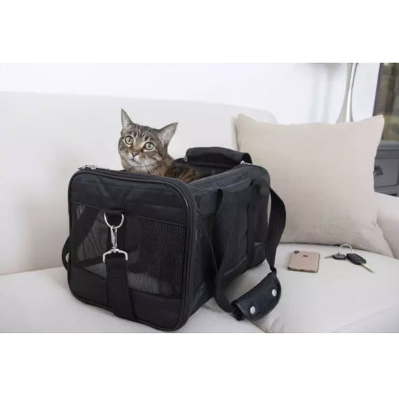 Sherpa's Pet Trading Company Original Deluxe Black Pet Carrier