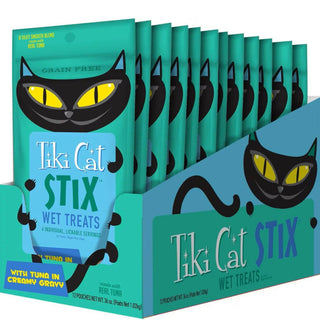 Tiki Cat Stix Tuna Mousse Grain-Free Treats For Cats (0.5 oz x 6 tubes)