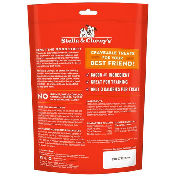 Stella & Chewy's Crav'n Bac'n Bites Bacon & Beef Recipe Dog Treats (8.25 oz)