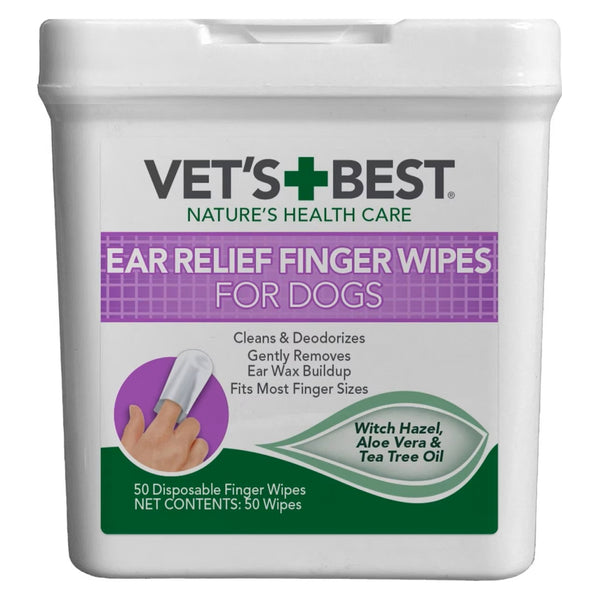 vet's best ear relief finger wipes