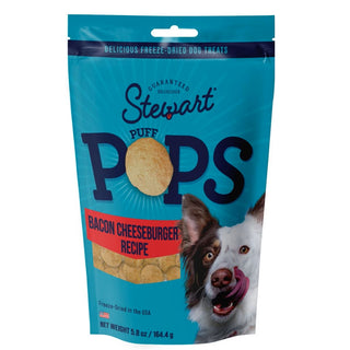 Stewart PuffPops Bacon Cheeseburger Recipe Freeze-Dried Treats For Dog  (5.8 oz)