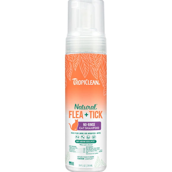 TropiClean Natural Flea & Tick No Rinse Shampoo