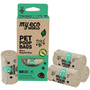 MyEcoPet Compostable Poop/Waste Bags For Dogs & Cats (60 bags)