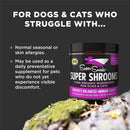 Super Snouts Super Shrooms 7 Organic Medicinal Mushroom Immune Health Supplement for Dogs & Cats