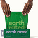 Earth Rated Dog Poop Bags Grab & Go Single Roll- Lavender Scented (300 Bags)