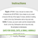 Four Paws Healthy Promise Nurser Bottle & Cleaning Brush For Pets