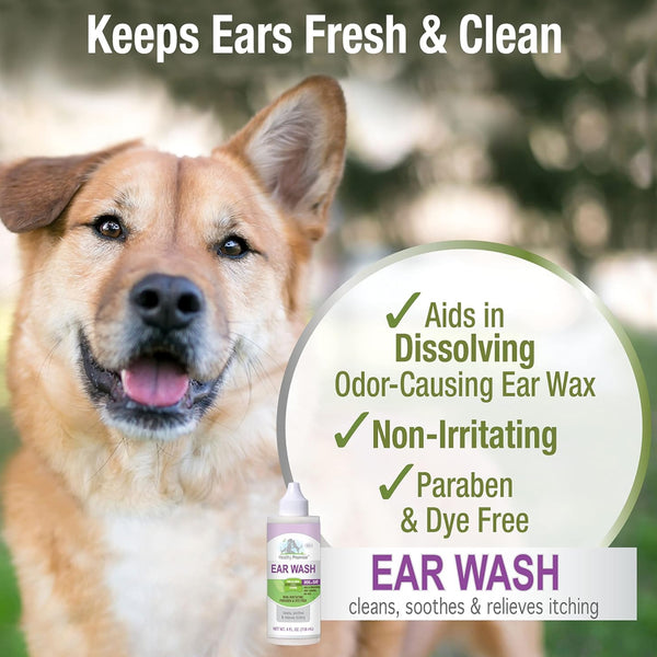 Four Paws Healthy Promise Ear Wash for Dogs & Cats (4 oz)