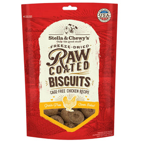Stella & Chewy's Raw Coated Biscuits Cage-Free Chicken Recipe Crunchy Dog Treats (9 oz)