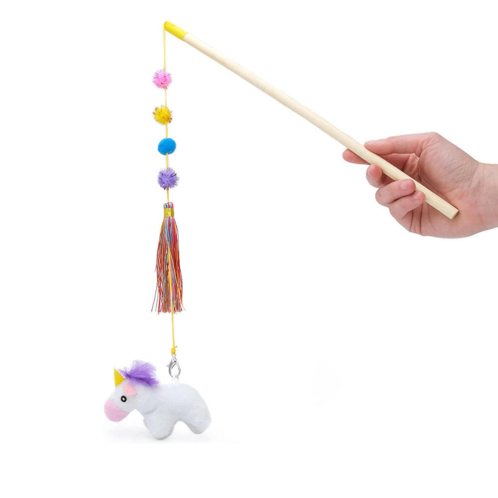 Zippy Paws ZippyClaws ZippyStick-Unicorn Indoor Toy For Cat (Small)