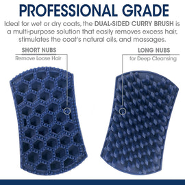 Four Paws Magic Coat Professional Series Dual-Sided Curry Brush for Dog