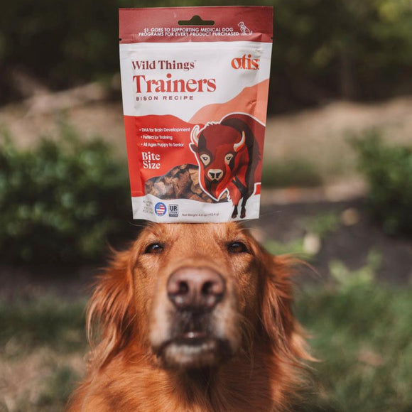 OTIS Wild Things Bison Trainers Bite-Sized Treats for Dogs (4 oz)