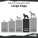 BARK Fowl Play 2-in-1 Plush Exterior with Tough Center Treat Dispensing Dog Chew Toy