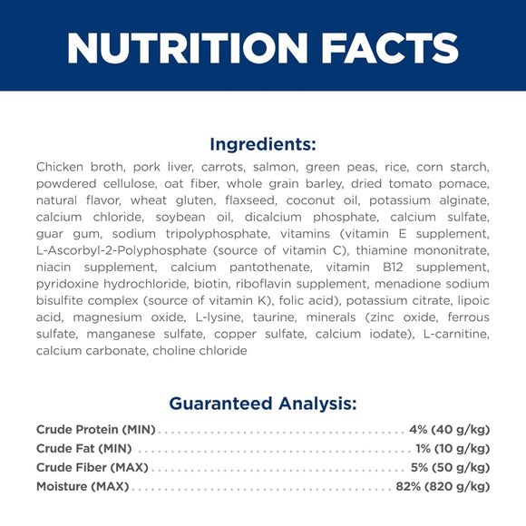 Hill's Science Diet Adult Perfect Weight Vegetables & Salmon Stew Wet Dog Food (2.8 oz x 24 pouches)