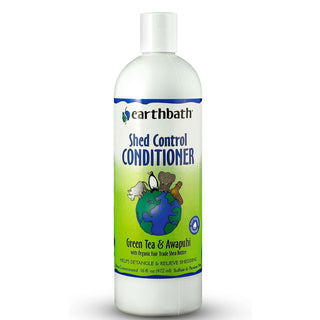 Earthbath Shed Control Conditioner Green Tea Scent with Awapuhi For Dogs & Cats (16 oz)