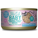 Tiki Cat Baby Shreds Chicken & Tuna & Chicken Liver Grain-Free Wet Food For Cats (2.4 oz x 12 cans)