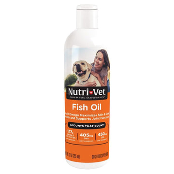 Nutri-Vet Fish Oil Liquid Supplement for Dogs (12 oz)