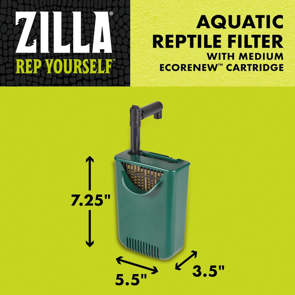 Zilla Aquatic Reptile Internal Filter with SmartClean Technology Medium -20 gal