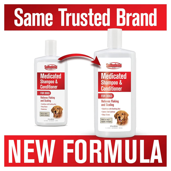 Sulfodene Medicated Shampoo & Conditioner For Dogs (12 oz)