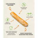 Canine Naturals RawHide-Free Chicken Recipe Rolls Dog Treats (2 Medium Rolls)