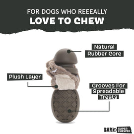 BARK Buck Wild Interactive Tough Chewer Dog Toy