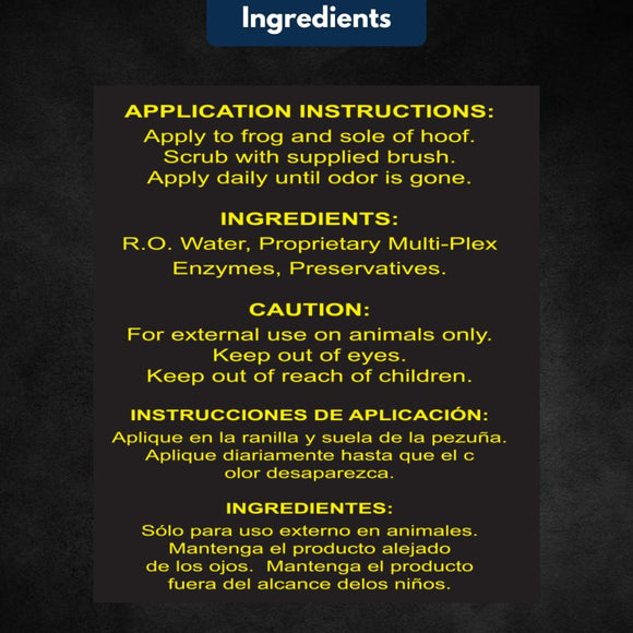 E3 Thrush Clear Treatment with Brush for Horses (8 oz)