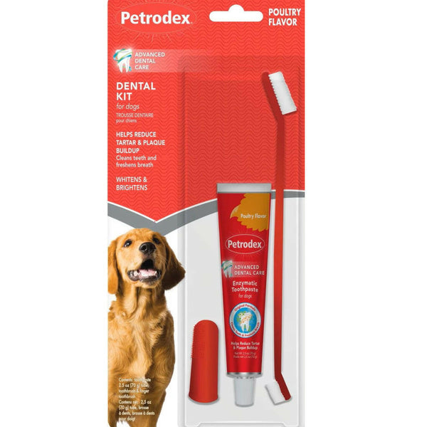 SENTRY PetrodexAdvanced Dental Care Kit for Adult Dogs