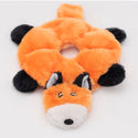 Zippy Paws Loopy Fox Squeaker No Stuffing Plush Toy Dog (Medium)