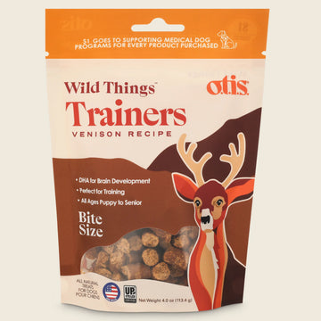OTIS Wild Things Venison Trainers Bite-Sized Treats for Dogs (4 oz)