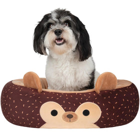 Squishmallows Plush Bolster Pet Bed -Hans the Hedgehog