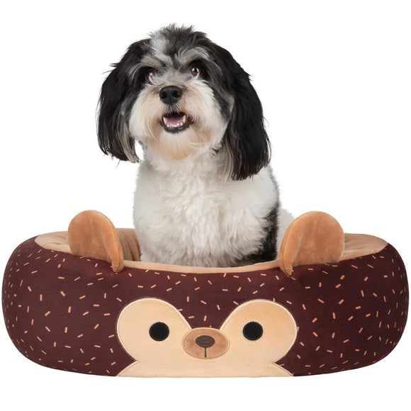 Squishmallows Plush Bolster Pet Bed -Hans the Hedgehog