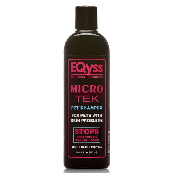 EQyss Grooming Products Micro-Tek Pet Shampoo Stops Scratching, Itching and Odor for Dogs & Cats (16 oz)