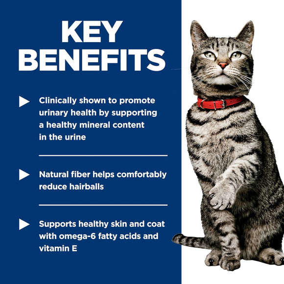 Hill's Science Diet Adult Urinary & Hairball Control Chicken & Vegetable Stew Recipe Wet Cat Food (2.9oz x 24 cans)