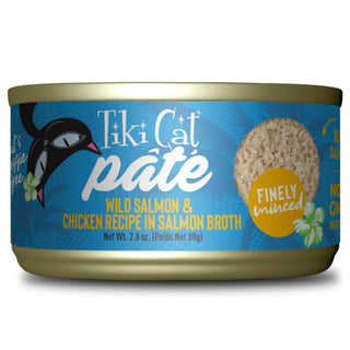 Tiki Cat Luau Wild Salmon & Chicken Nutritional Canned Food For Cats (2.8 oz x 12 cans)