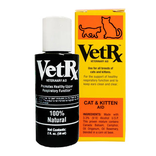 Vet Rx Veterinary Remedy for Respiratory Ailments, Colds and Sniffles in Cats & Kittens (2 oz)