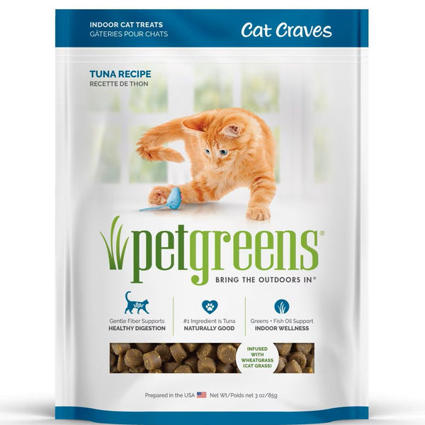 Pet Greens Cat Craves Semi-Moist Tuna Soft Treats For Cats (3 oz)