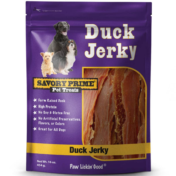 Savory Prime Natural Duck Jerky Treats For Dogs